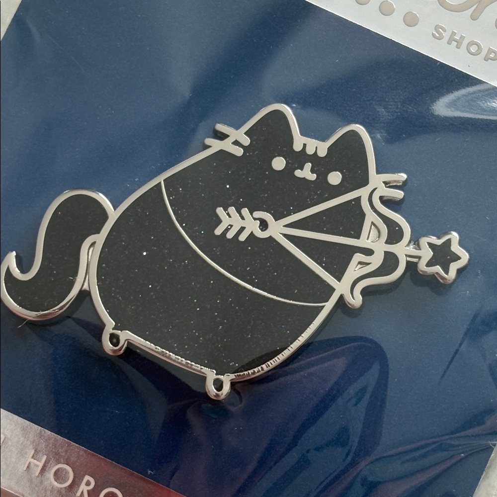 Pusheen Black 2021 Sagittarius Horoscope Cat Pin